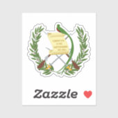 Guatemala wapenstilstand sticker (Vel)