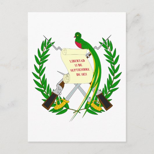 Guatemala Wapenstoofpot Briefkaart (Voorkant)