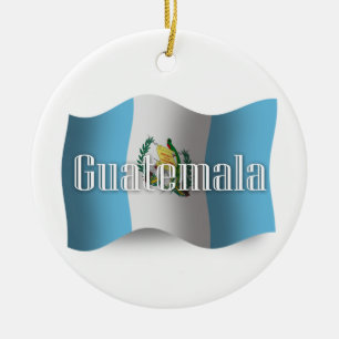 Guatemala Waving Flag Keramisch Ornament