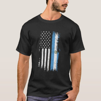 Guatemalteeks Amerikaanse Vlag Trots Guatemala T-shirt