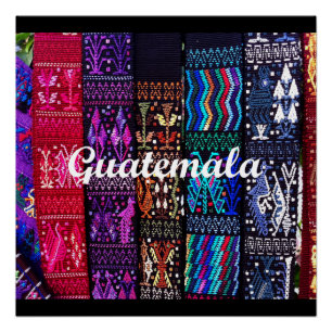 Guatemalteekse textieldesign. perfect poster