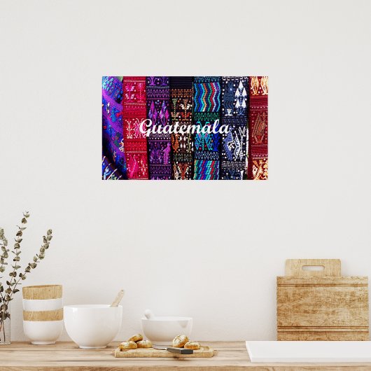 Guatemalteekse textieldesign. poster (Keuken)