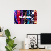 Guatemalteekse textieldesign. poster (Thuiskantoor)