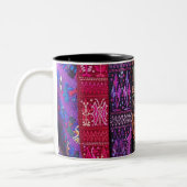 Guatemalteekse textieldesign tweekleurige koffiemok (Links)