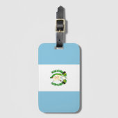Guatemalteekse vlag bagagelabel (Voorkant (verticaal))
