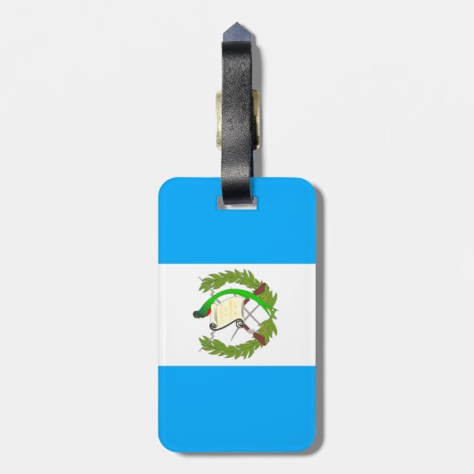Guatemalteekse vlag bagagelabel (Achterkant verticaal)