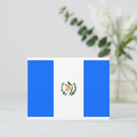 Guatemalteekse vlag briefkaart (Staand voorkant)