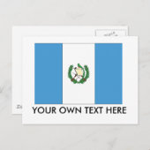 Guatemalteekse vlag briefkaart (Voorkant / Achterkant)