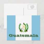 Guatemalteekse vlag briefkaart (Voorkant / Achterkant)