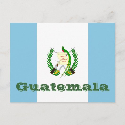 Guatemalteekse vlag briefkaart (Voorkant)