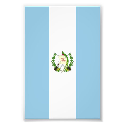 Guatemalteekse vlag foto afdruk (Voorkant)