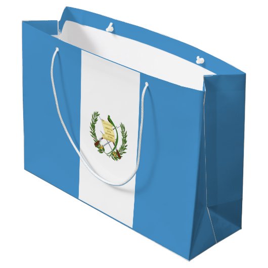 Guatemalteekse vlag groot cadeauzakje (Achterkant Gekanteld)