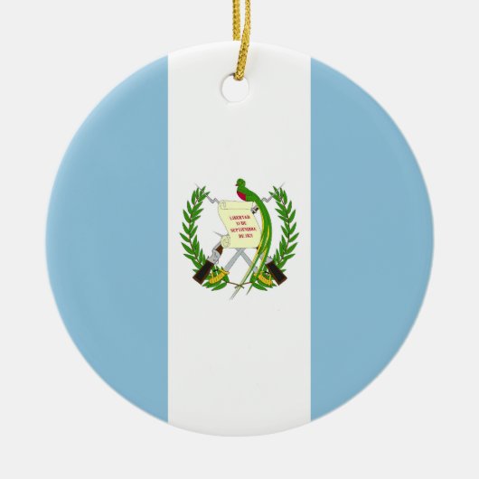 Guatemalteekse vlag keramisch ornament (Voorkant)