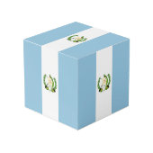 Guatemalteekse vlag kubus (Voorkant hoekig)