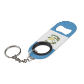 Guatemalteekse vlag mini flessenopener (Voorkant Gekanteld)