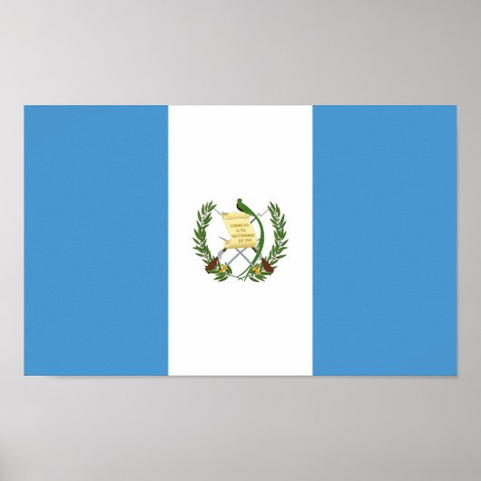 Guatemalteekse vlag poster (Voorkant)