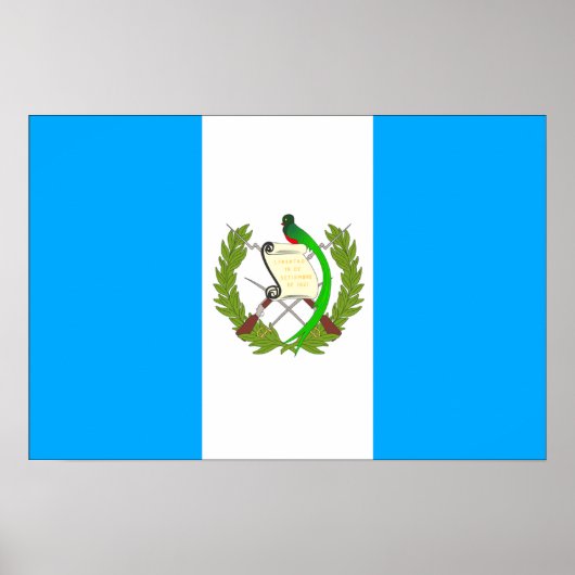 Guatemalteekse vlag poster (Voorkant)