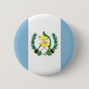Guatemalteekse vlag ronde button 5,7 cm
