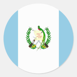 Guatemalteekse vlag ronde sticker