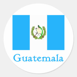 Guatemalteekse vlag ronde sticker