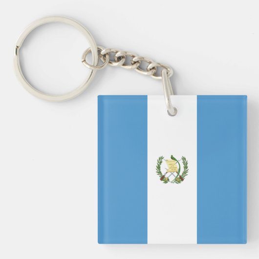 Guatemalteekse vlag sleutelhanger (Voorkant)