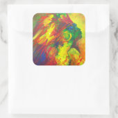 Guatiguana de Taino 2011 Vierkante Sticker (Tas)