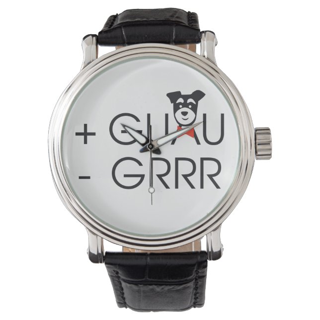 + Guau - Grr Horloge (Voorkant)