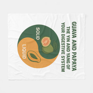 Guava en Papaya: de Yin en Yang van de spijsverter Fleece Deken