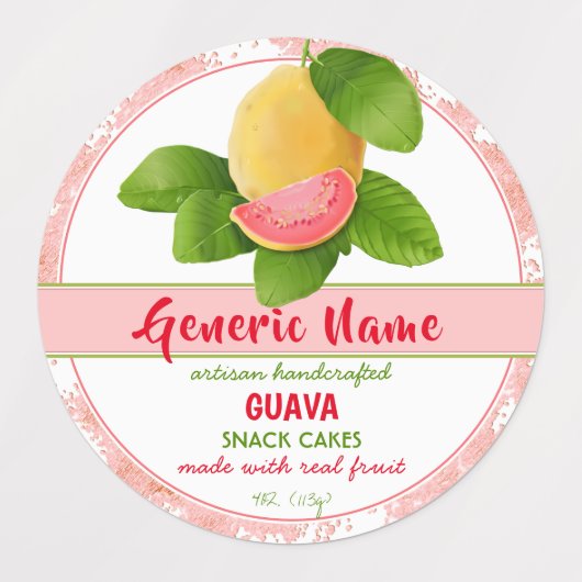 Guava Fruit Labels (Design 1)