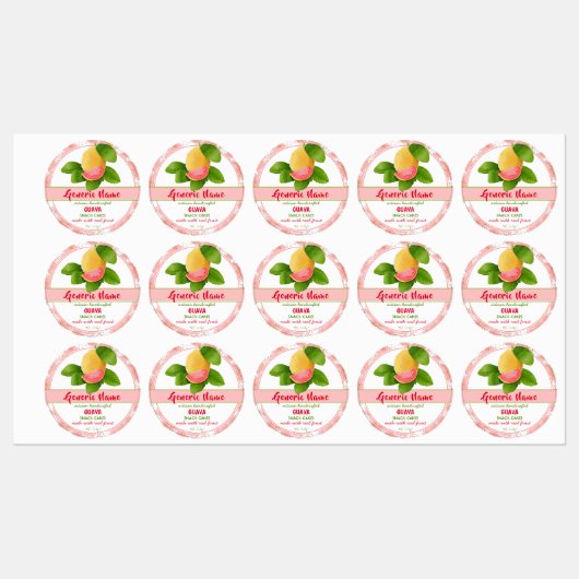Guava Fruit Labels (Vel)