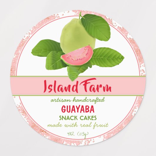 Guava Fruit Package Labels (Design 2)