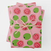 Guava Fruit Pattern Inpakpapier Vel (In situ)