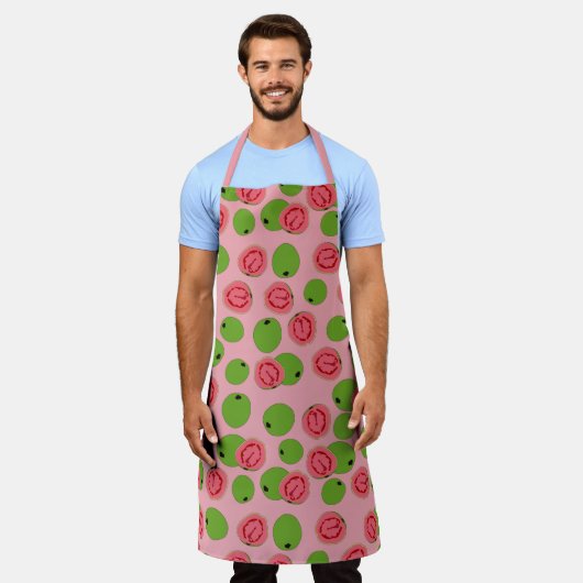 Guava Fruit Pattern Schort (Gedragen)