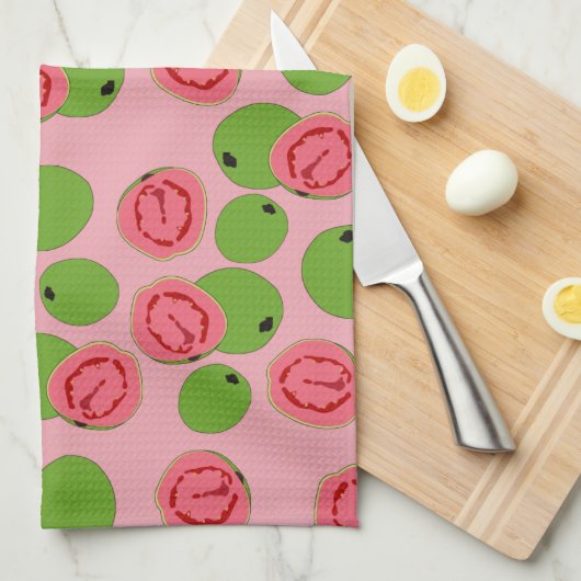 Guava Fruit Pattern Theedoek (Quarter Fold)