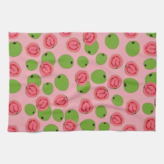 Guava Fruit Pattern Theedoek (Horizontaal)