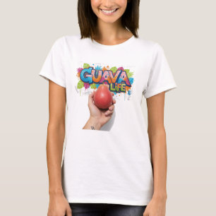 Guava Leven Hand die Rijpe Vrucht Vasthoudt Street T-shirt