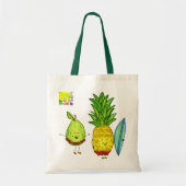 Guava Pineapple Surfer Bag Tote Bag (Voorkant)