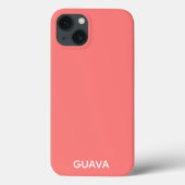 Guava roze kleurnaam Hoesje-Mate iPhone case (Achterkant)