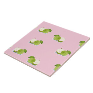 Guave op roze tegeltje