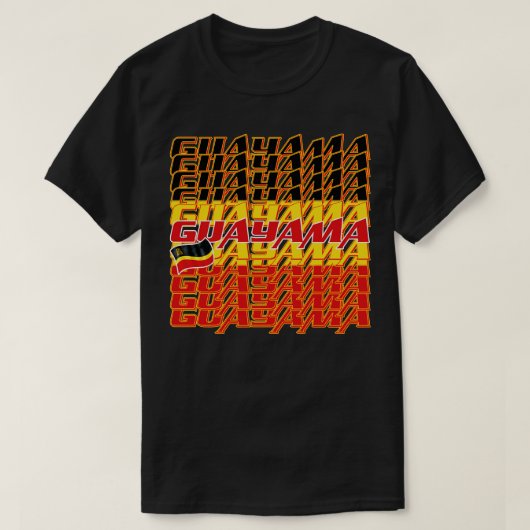 Guayama Casecade tekst T-shirt (Design voorkant)