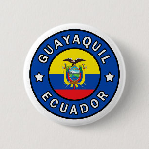 Guayaquil Ecuador Ronde Button 5,7 Cm