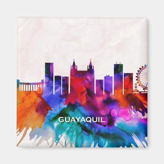 Guayaquil Skyline Magneet (Voorkant)