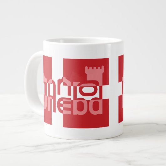 Gud Velsigne Dig, Min Danske Ven Extra Grote Beker (Voorkant links)