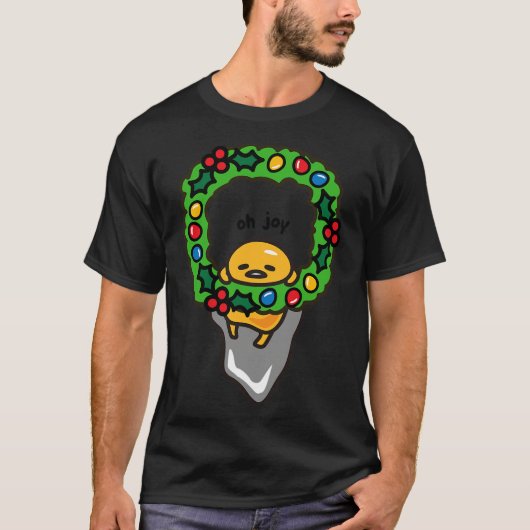 Gudetama Christmas Wreath Shirt (Voorkant)