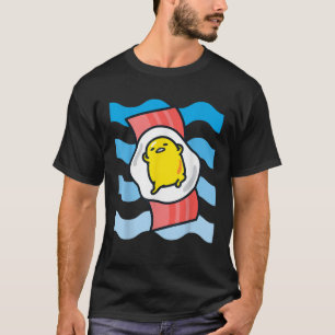 Gudetama de Luie Ei Golven Bacon Floaty Ocean Bea T-shirt