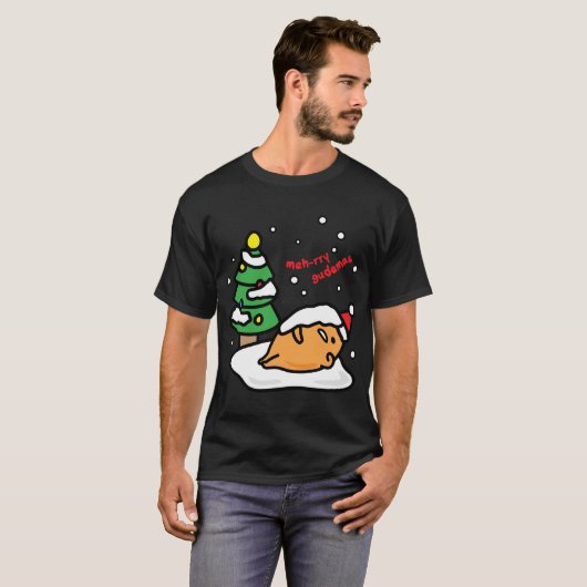 Gudetama Meh-ry Gudemas Kerst Sweatshirt (Voorkant volledig)