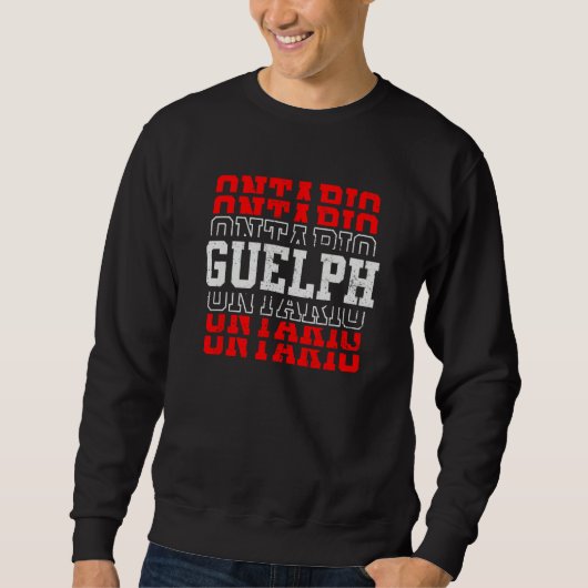 Guelph Ontario Canada Vacation Souvenir Trui (Voorkant)