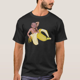 Guenther Steiner in een banaan klassieke T-shirt