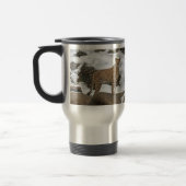 Guépard dans la tasse de voyage de neige (Gauche)
