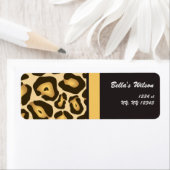 guépard tendance étiquette d'adresse de retour (En situation)